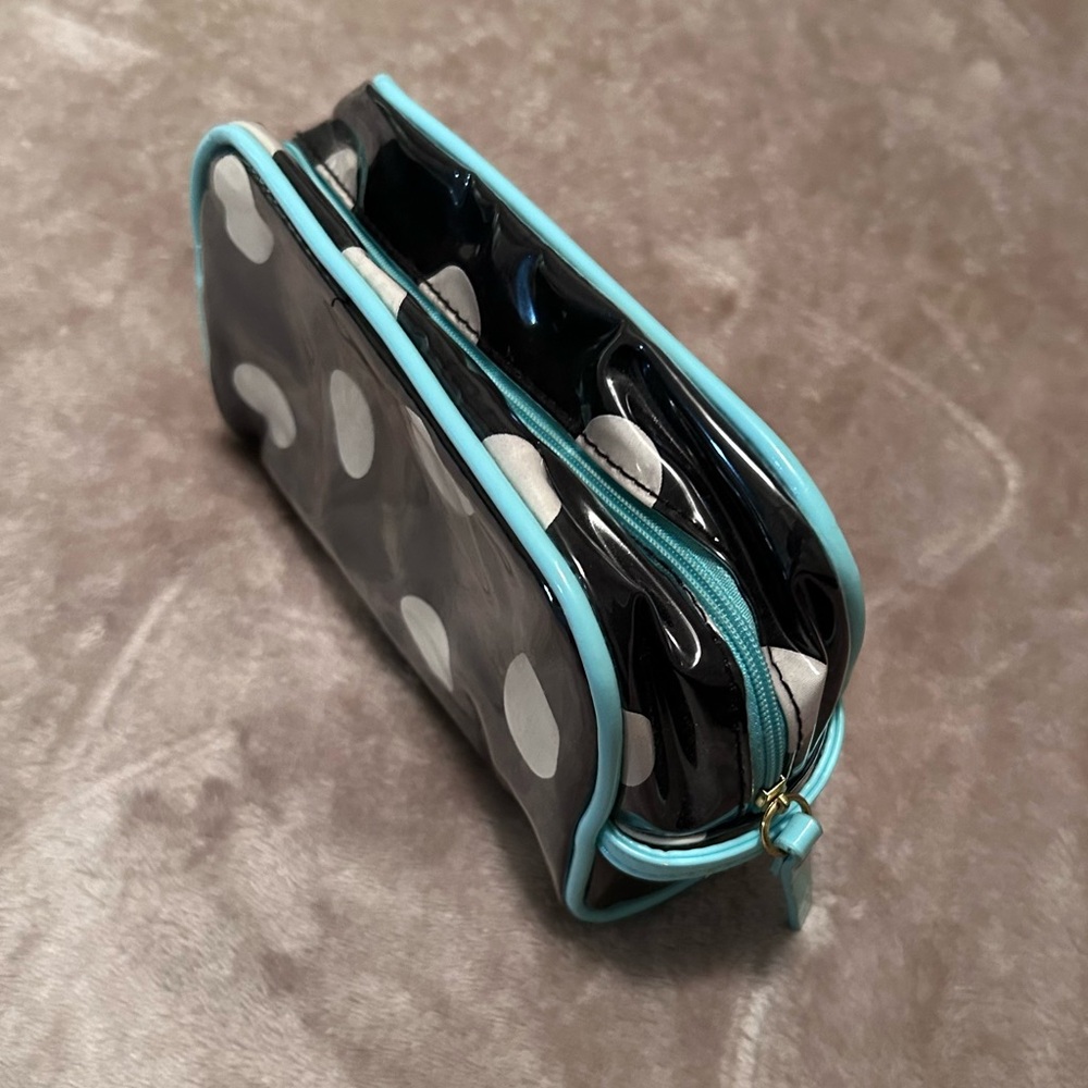 Polka dot make up bag EUC